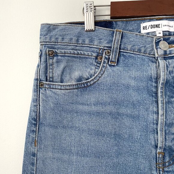Re/Done Originals Straight Skinny Jeans Light Wash - Picture 7 of 16